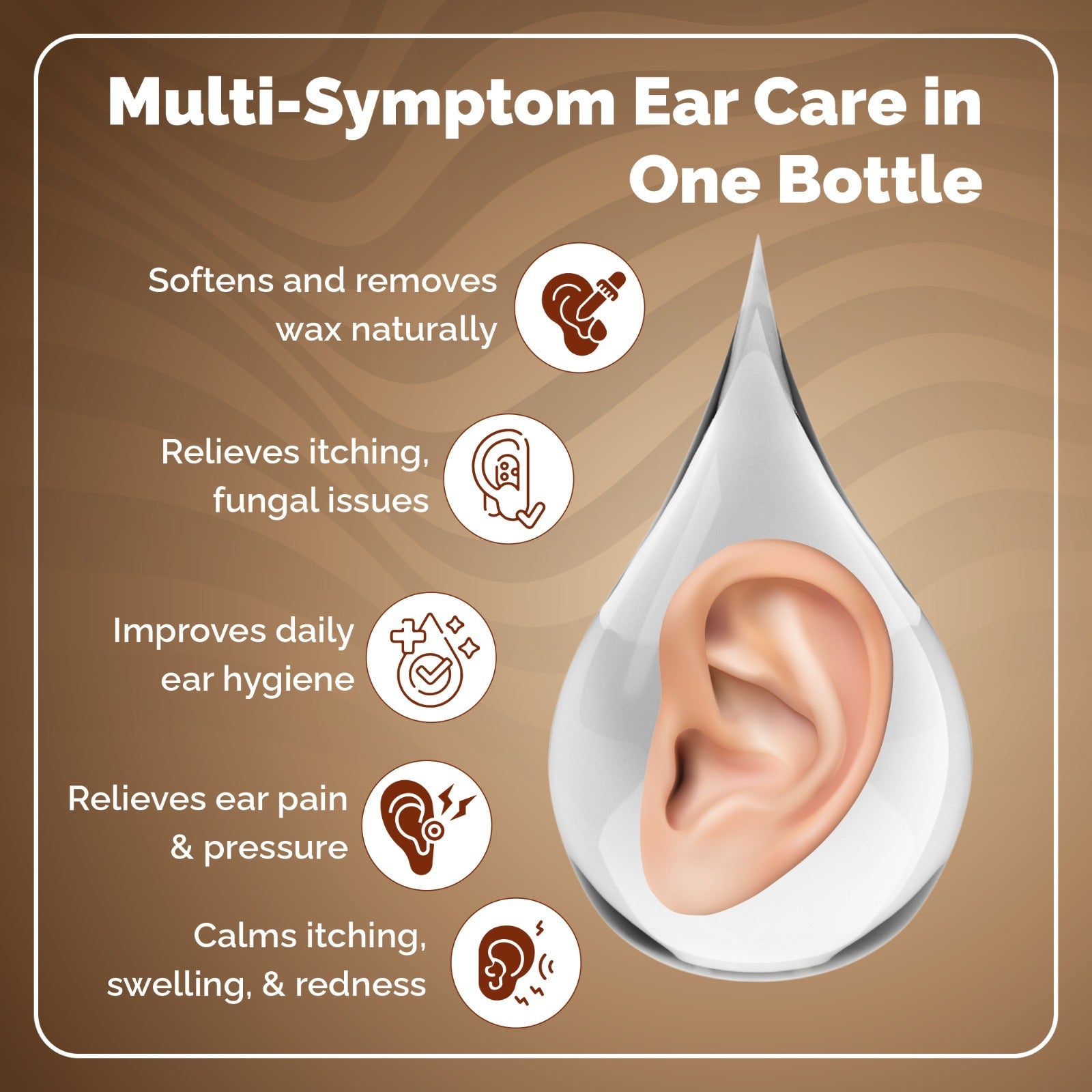 Kaanamrit™ Herbal Ear Pain & Discharge Relief Drops – Natural Ayurvedic Formula for Healthy Ears - 20 ml