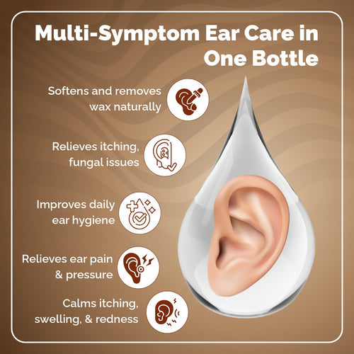 Kaanamrit™ Herbal Ear Pain & Discharge Relief Drops – Natural Ayurvedic Formula for Healthy Ears - 20 ml